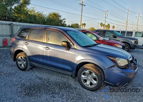 2014 Subaru Forester 2.5I z USA, uszkodzony, nr VIN JF2SJAAC1EH493993